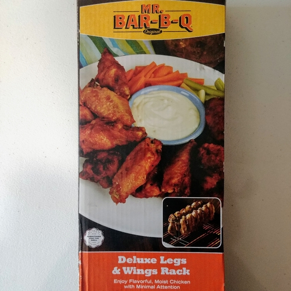 Mr. Bar-B-Q Deluxe Wing & Leg Rack - Picture 1 of 4